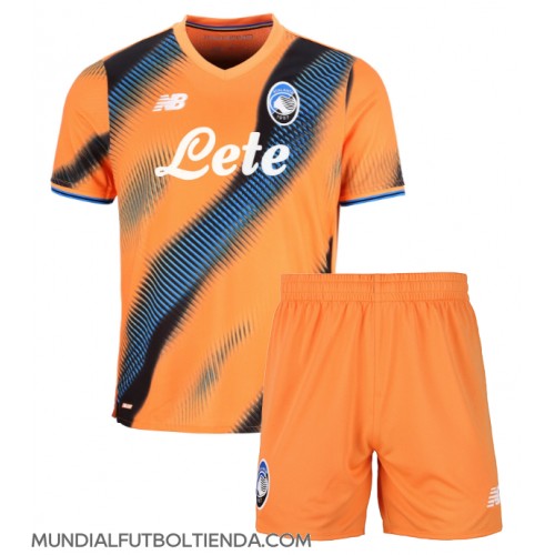 Camiseta Atalanta Tercera Equipación Replica 2025-26 para niños mangas cortas (+ Pantalones cortos)